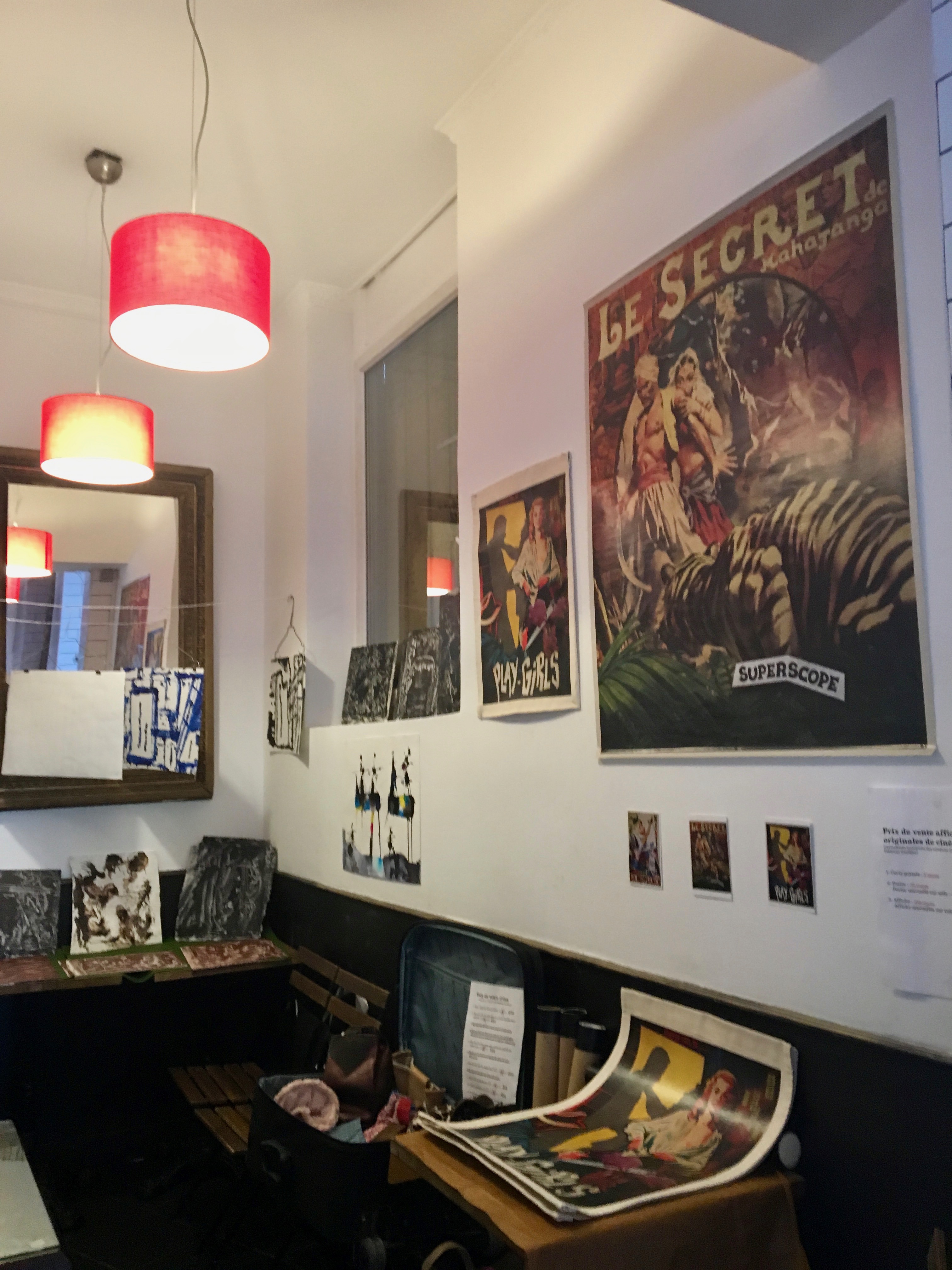 Exposition d'Affiches au Café Custine.  Novembre 2017